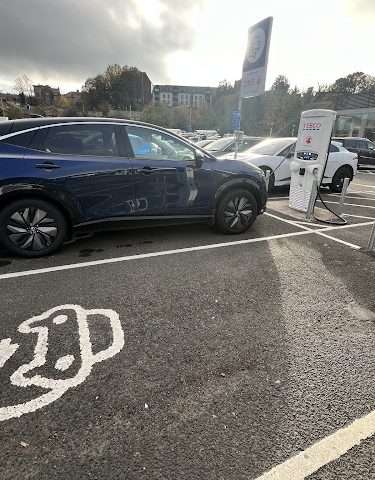 Pod Point Charging Station in Hexham United Kingdom of Great Britain and Northern Ireland