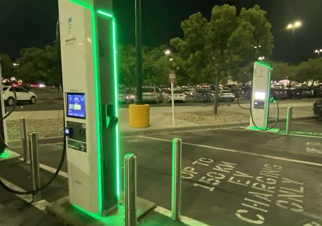 Electrify America Charging Station in Fresno California