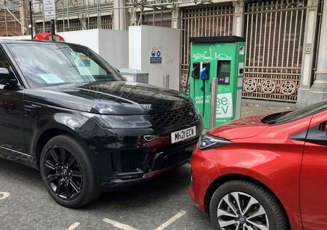 Be.EV Charging Station in Manchester United Kingdom of Great Britain and Northern Ireland