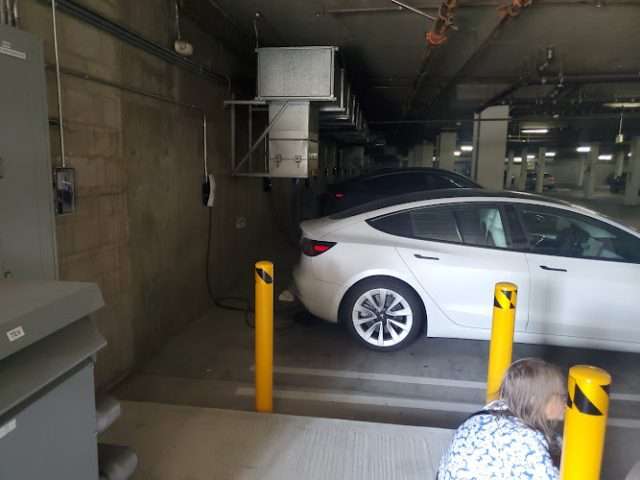 Tesla Destination Charger in Burbank California