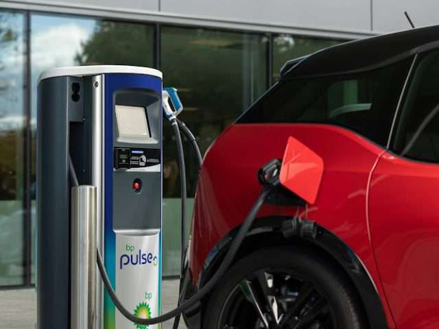 bp pulse Charging Station in London United Kingdom of Great Britain and Northern Ireland