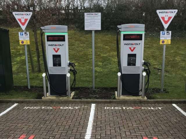 InstaVolt Charging Station in Telford United Kingdom of Great Britain and Northern Ireland