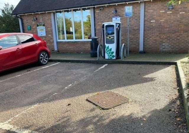 bp pulse Charging Station in St Albans United Kingdom of Great Britain and Northern Ireland