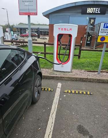 Tesla Supercharger in Shifnal United Kingdom of Great Britain and Northern Ireland