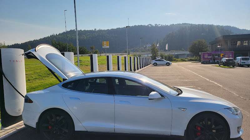 Tesla Supercharger EV Charging Station at Sandfærhusveien 24
