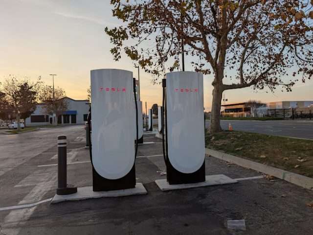 Tesla Supercharger in Bakersfield California