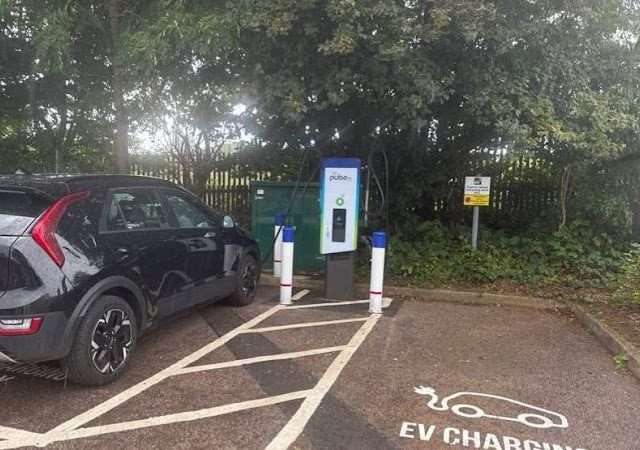 bp pulse Charging Station in Stevenage United Kingdom of Great Britain and Northern Ireland