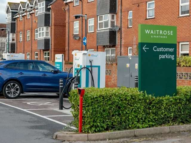 Shell Recharge Charging Station in Eastbourne United Kingdom of Great Britain and Northern Ireland