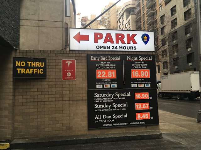 Tesla Supercharger in New York New York