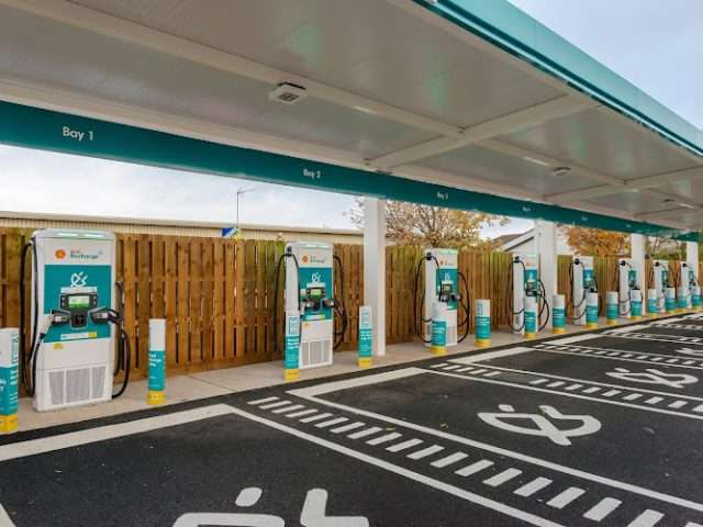 Shell Recharge Charging Station in Loughborough United Kingdom of Great Britain and Northern Ireland