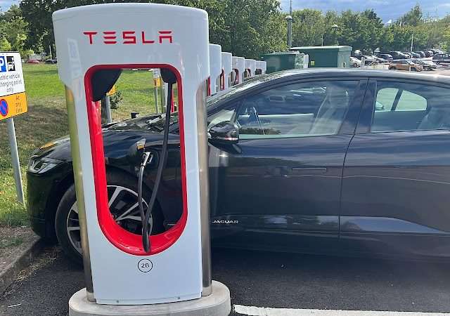 Tesla Supercharger in Guildford United Kingdom of Great Britain and Northern Ireland