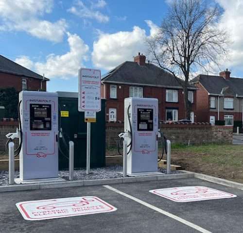 InstaVolt Charging Station in Barnsley United Kingdom of Great Britain and Northern Ireland
