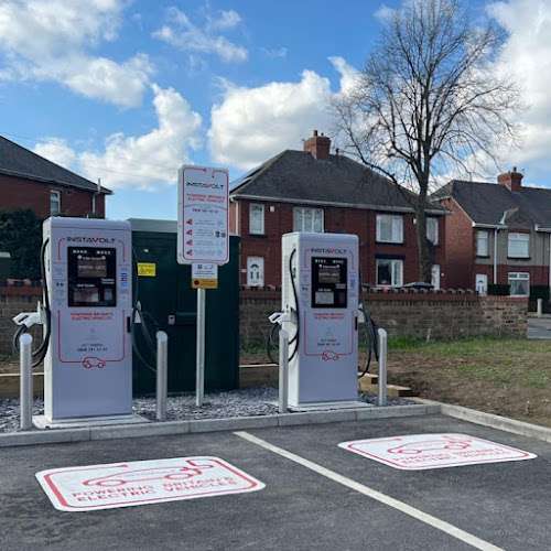 InstaVolt Charging Station EV Charging Station at Ackroyd & Abbott Ltd Tesco