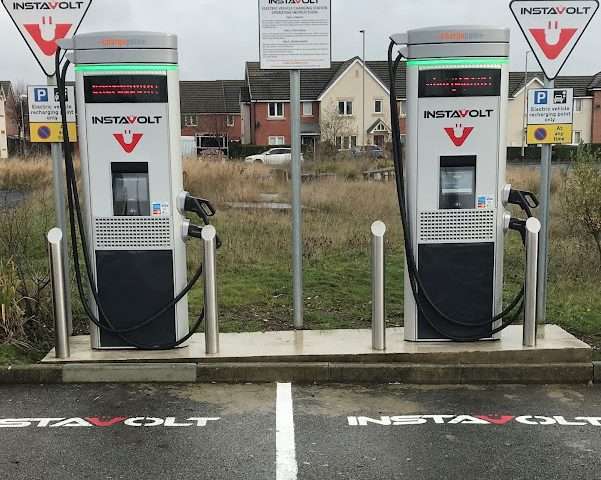 InstaVolt Charging Station in Rotherham United Kingdom of Great Britain and Northern Ireland