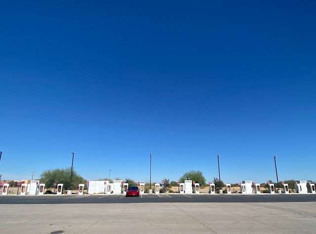 Tesla Supercharger in Eloy Arizona
