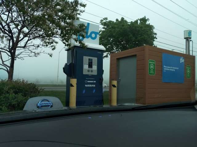 FLO Charging Station in Milton Ontario Canada