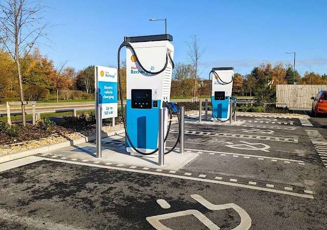 Shell Recharge Charging Station in Grimsby United Kingdom of Great Britain and Northern Ireland