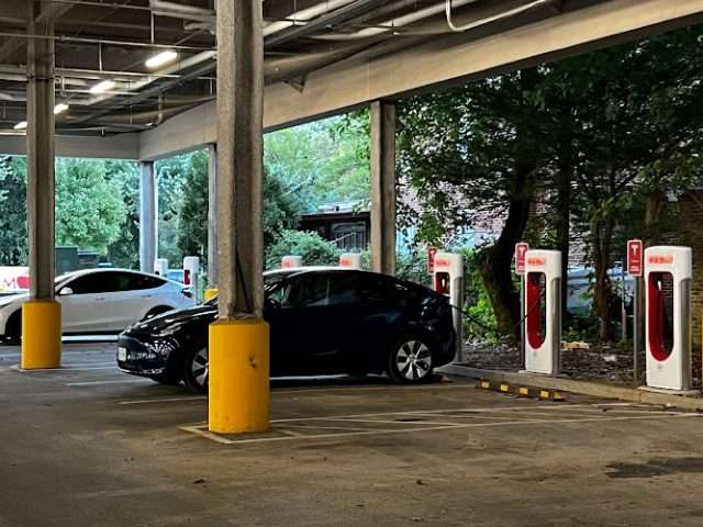 Tesla Supercharger in Dobbs Ferry New York