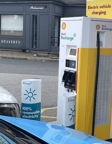 Shell Recharge Charging Station in Bradford United Kingdom of Great Britain and Northern Ireland