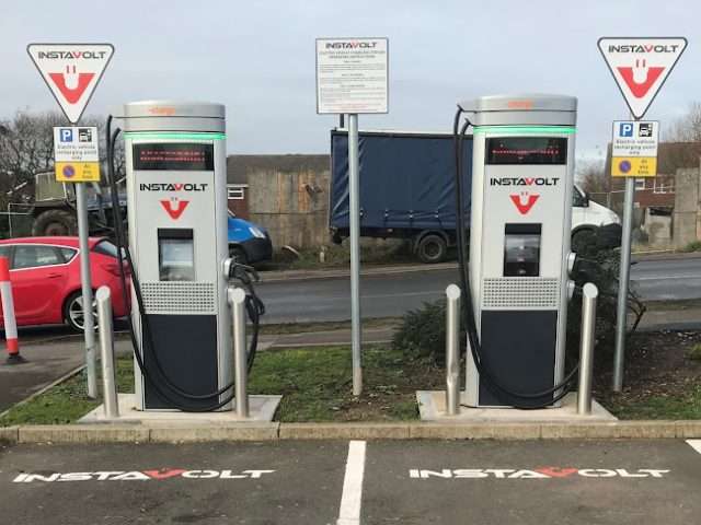 InstaVolt Charging Station in Cannock United Kingdom of Great Britain and Northern Ireland
