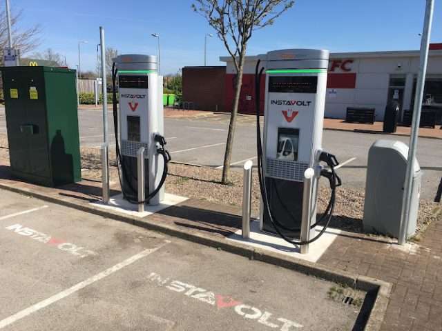 InstaVolt Charging Station in Alfreton United Kingdom of Great Britain and Northern Ireland