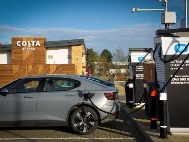 ESB Energy Charging Station in London United Kingdom of Great Britain and Northern Ireland
