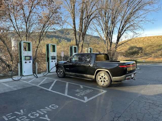 Electrify America Charging Station in Oakhurst California