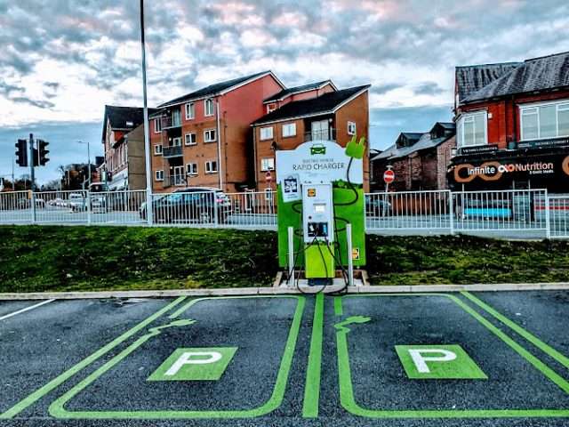 Pod Point Charging Station in Birkenhead United Kingdom of Great Britain and Northern Ireland