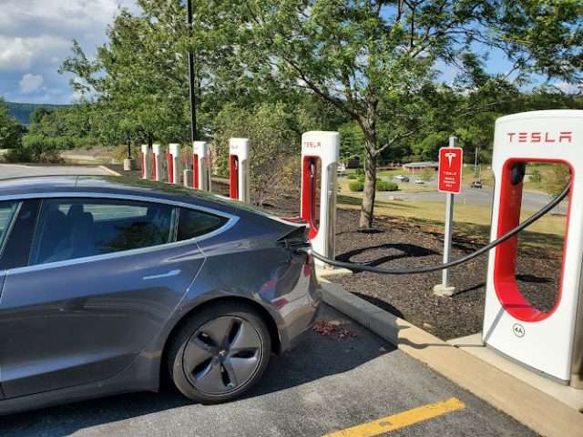 Tesla Supercharger in Bellefonte Pennsylvania