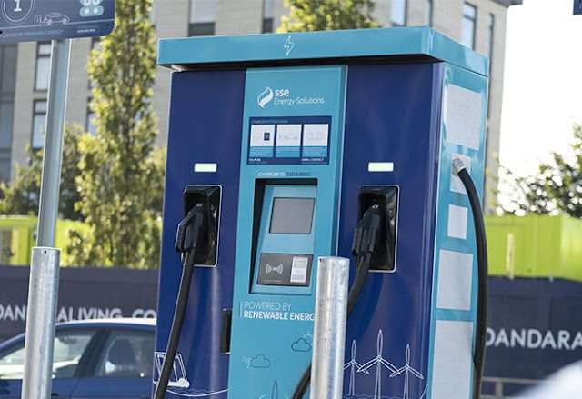 SSE Charging Station in Dundee United Kingdom of Great Britain and Northern Ireland