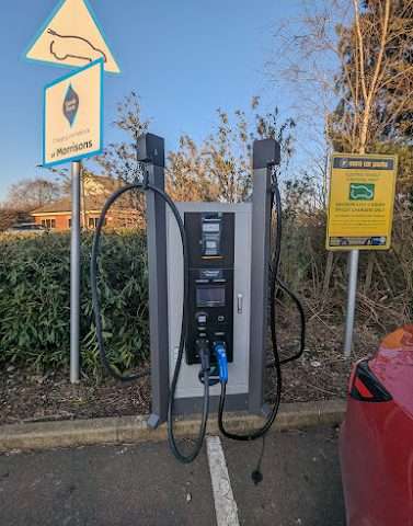 GeniePoint Charging Station in Wymondham United Kingdom of Great Britain and Northern Ireland