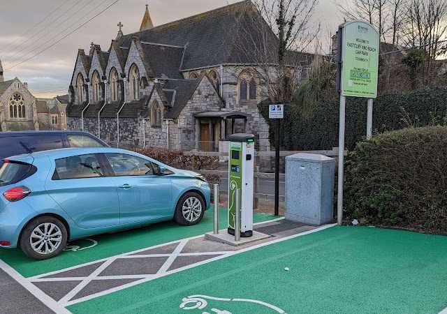 ScottishPower Charging Station in Teignmouth United Kingdom of Great Britain and Northern Ireland