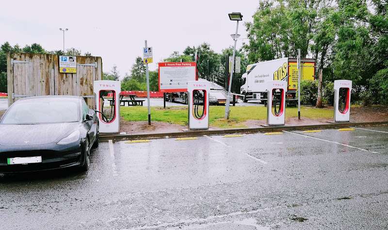 Tesla Supercharger EV Charging Station at 21/22 A74(M)