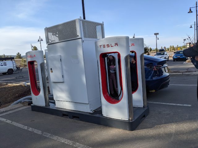 Tesla Supercharger in Truckee California