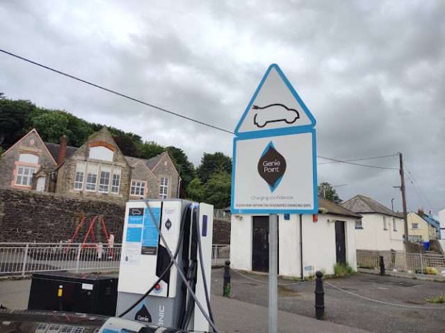 GeniePoint Charging Station in Bideford United Kingdom of Great Britain and Northern Ireland