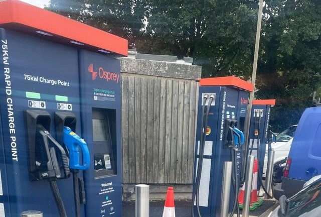 Osprey Charging Station in Kidderminster United Kingdom of Great Britain and Northern Ireland
