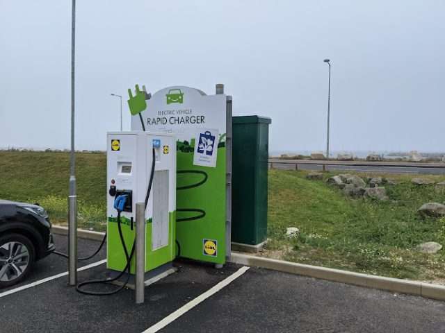 Lidl Charging Station in Portland United Kingdom of Great Britain and Northern Ireland