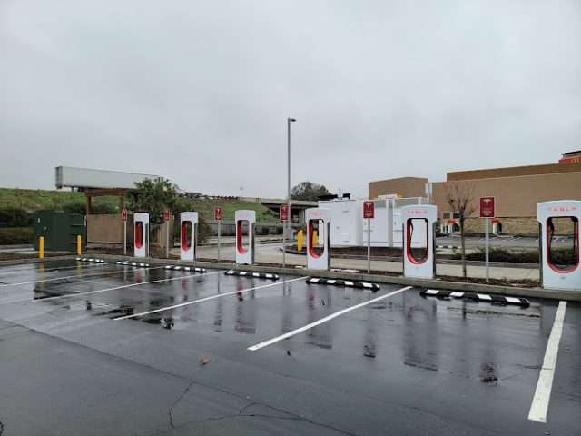 Tesla Supercharger in Valencia California