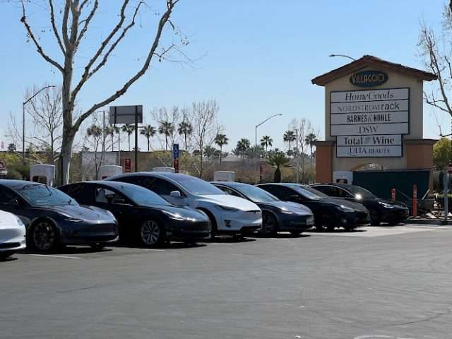 Tesla Supercharger in Fresno California