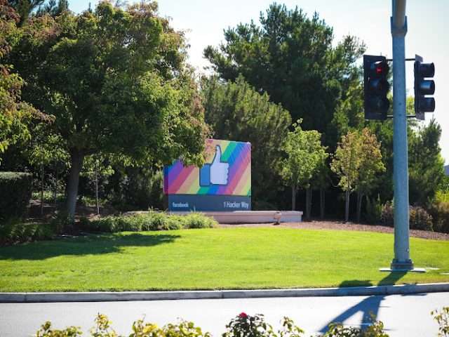 Facebook Building 14 in Menlo Park California