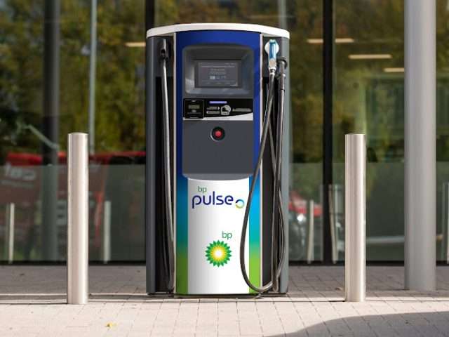 bp pulse Charging Station in Crewe United Kingdom of Great Britain and Northern Ireland