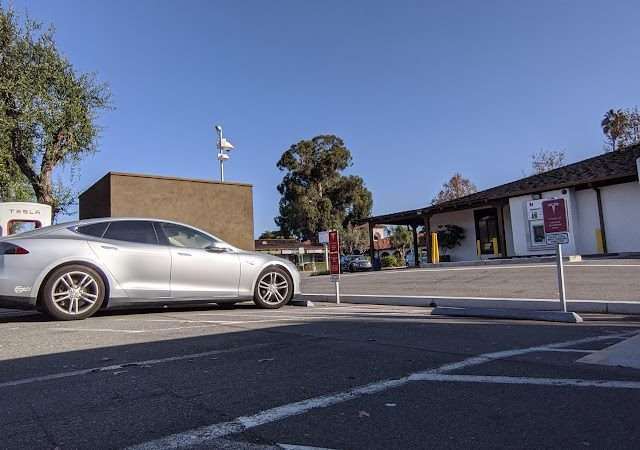 Tesla Supercharger in San Juan Capistrano California