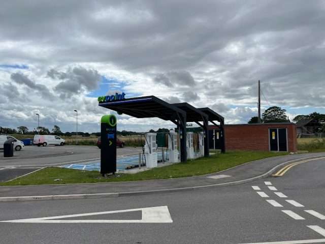 ChargePoint Charging Station in Liverpool United Kingdom of Great Britain and Northern Ireland