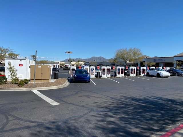 Tesla Supercharger in Scottsdale Arizona