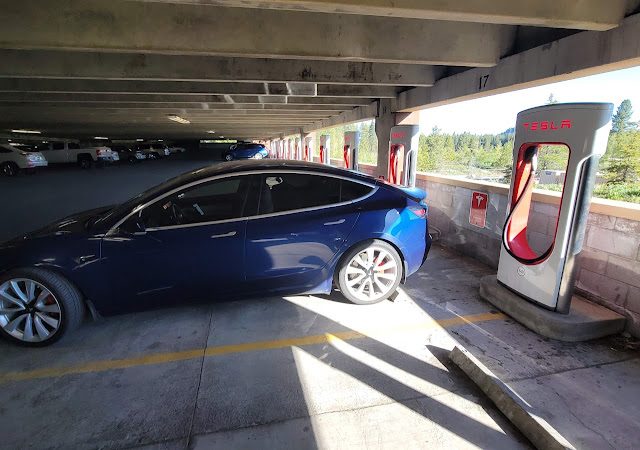 Tesla Supercharger in Stateline Nevada