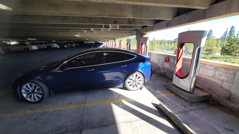Tesla Supercharger EV Charging Station at 50 Hwy 50