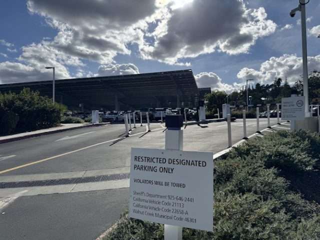 John Muir Health Staff Parking Lot in Walnut Creek California