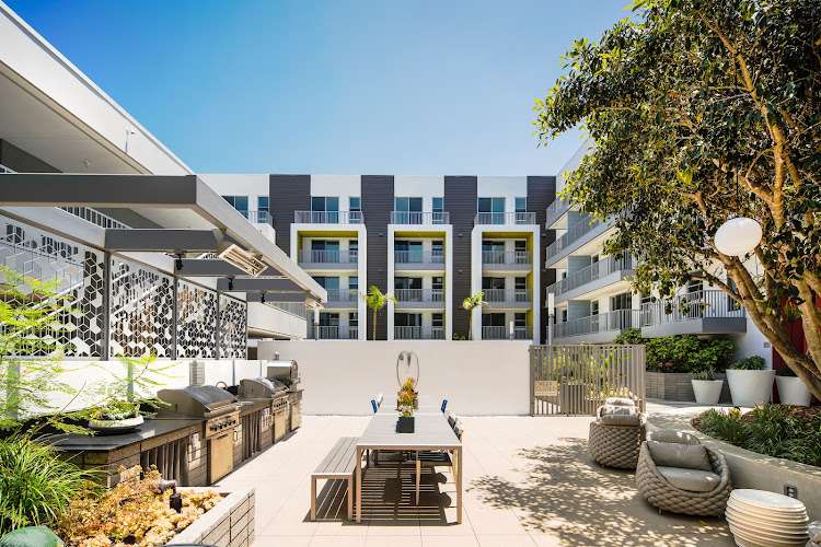 Domain WeHo Apartments EV Charging Station at 7141 Santa Monica Blvd