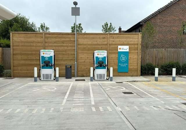 Shell Recharge Charging Station in Redhill United Kingdom of Great Britain and Northern Ireland
