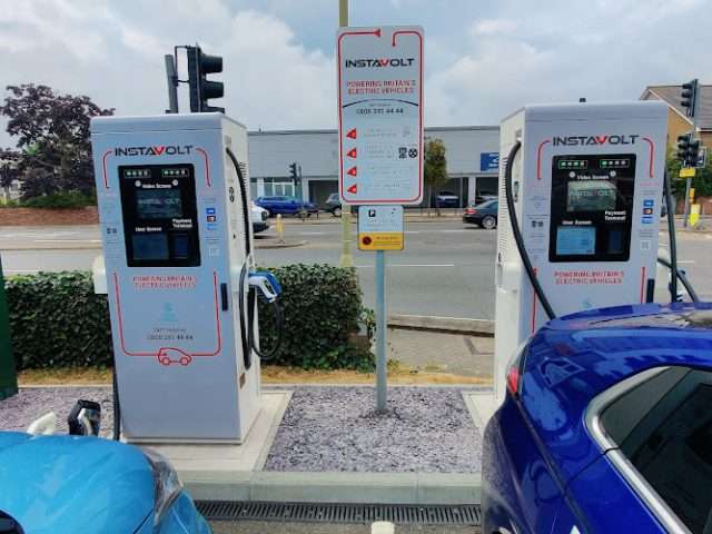 InstaVolt Charging Station in Aldershot United Kingdom of Great Britain and Northern Ireland